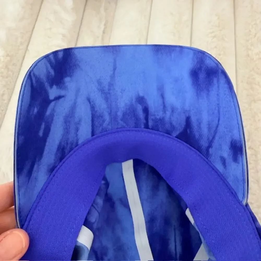 Lululemon Fast Free Run Baseball Cap Women's O/S Blue Game Day‎ Tie Dye Athletic